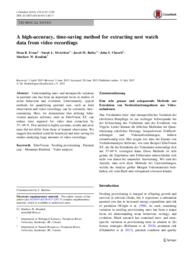A high-accuracy, time-saving method for extracting nest watch data from video recordings