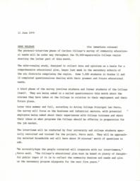 Survey of community educational needs: Personal-interview phase