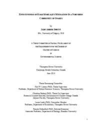 Effectiveness of road mortality mitigation in a northern community of snakes