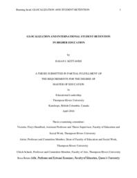 Glocalization and international student retention in higher education