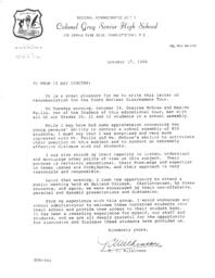 Letter of recommendation for the Youth Nuclear Disarmament Tour