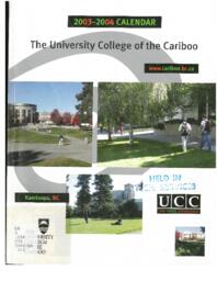 University College of the Cariboo Calendar 2003-2004