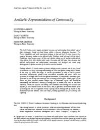 Aesthetic representations of community