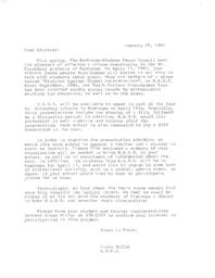 Letter to schools offering presentation from the Students Against Global Extermination (draft)