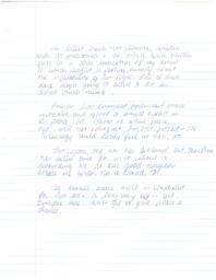 Speech about the latest cruise test disaster (handwritten)