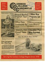 Cariboo College Chronicle Volume 03, Number 05