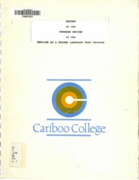 Report on the program review of the English as a second language prep program