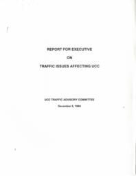 Report for executive on traffic issues affecting UCC