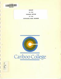 Report on the program review of the supported work program