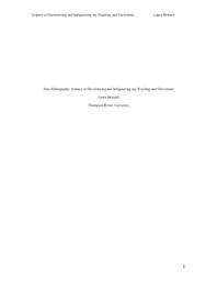 Auto ethnography: Journey in decolonizing and Indigenizing my teaching and curriculum