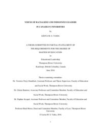 Voices of racialized and Indigenous leaders in Canadian universities