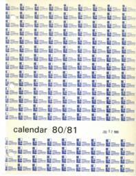 Open Learning Institute Calendar 1980-1981