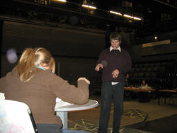 Beaver production rehearsal