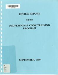 Review report on the professional cook training program