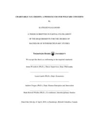 Charitable tax credits: A poor excuse for welfare concerns