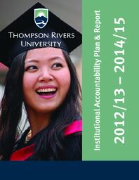 Thompson Rivers University institutional accountability plan & report 2012/13 to 2014/15