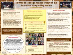 Towards Indigenizing Higher Ed: An Online Storytelling Series