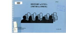 History of FTE's 1987/88 to 1990/91