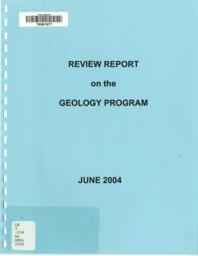 Review report on the geology program
