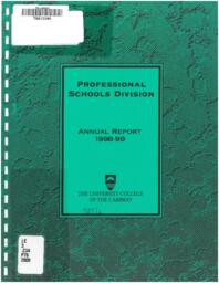 The University College of the Cariboo professional schools division annual report 1998-99