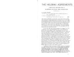 The Helsinki agreements
