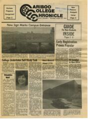 Cariboo College Chronicle Volume 02, Number 01