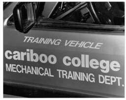 Cariboo College mechanical training dept.: Training vehicle