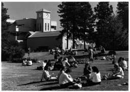 Students on University College of the Cariboo campus
