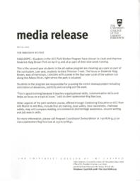 Roderick Haig-Brown Park to be cleaned and improved by Students in the UCC Park Worker Program