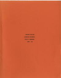 Cariboo College learning resources faculty handbook 1984 - 85