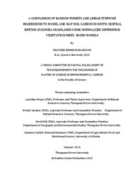 A comparison of random forests and linear stepwise regressions to model and map soil carbon in South-Central British Columbia grasslands using normalized difference vegetation index based models