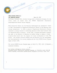Registered psychiatric nurse/registered nurse access program