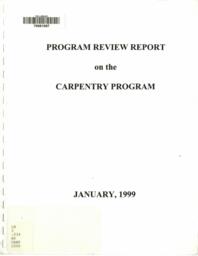Program review report on the carpentry program