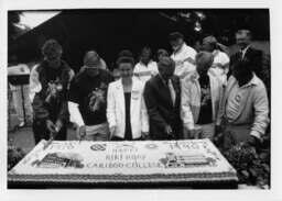 Cutting the anniversary cake: 1970 - 1990