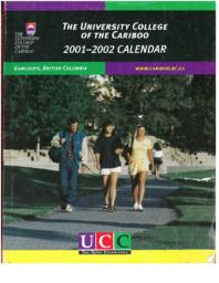 University College of the Cariboo Calendar 2001-2002