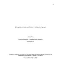 Self-regulation in adults and children: A collaborative approach