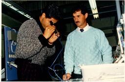 Ron Opp with student