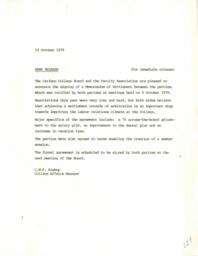 Memorandum of settlement
