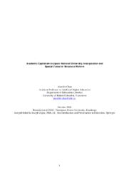 Academic capitalism in Japan: National university incorporation and special zones for structural reform