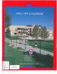 University College of the Cariboo Calendar 1994-1995