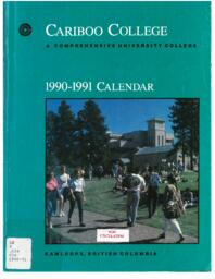 Cariboo College Calendar 1990-1991