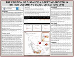 The friction of distance & creative growth in British Columbia’s small cities: 1996-2006