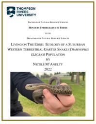 Living on the edge: Ecology of a suburban western terrestrial garter snake (Thamnophis Elegans) population