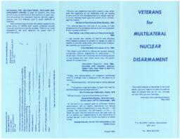 Veterans for multilateral nuclear disarmament