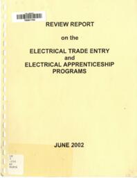 Review report on the electrical trade entry and electrical apprenticeship programs