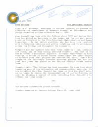Margaret Russell appointment as Information and Public Relations Officer