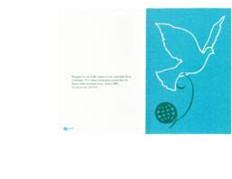 Australian peace committee greeting card