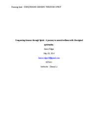 Conquering Demons Through Spirit: A Journey To Mental Wellness With Aboriginal Spirituality