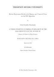 Robust regression models with missing and censored data via the EM algorithm
