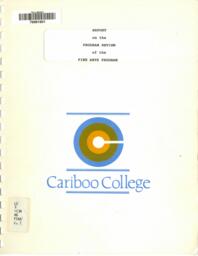 Report on the program review of the fine arts program